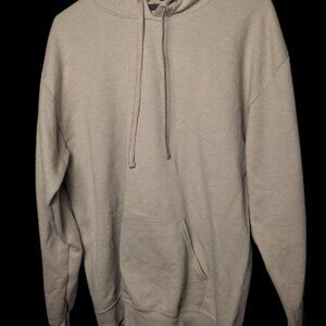 Fruit of the Loom Light Brown Hoodie - Size M - Made in Honduras - Used